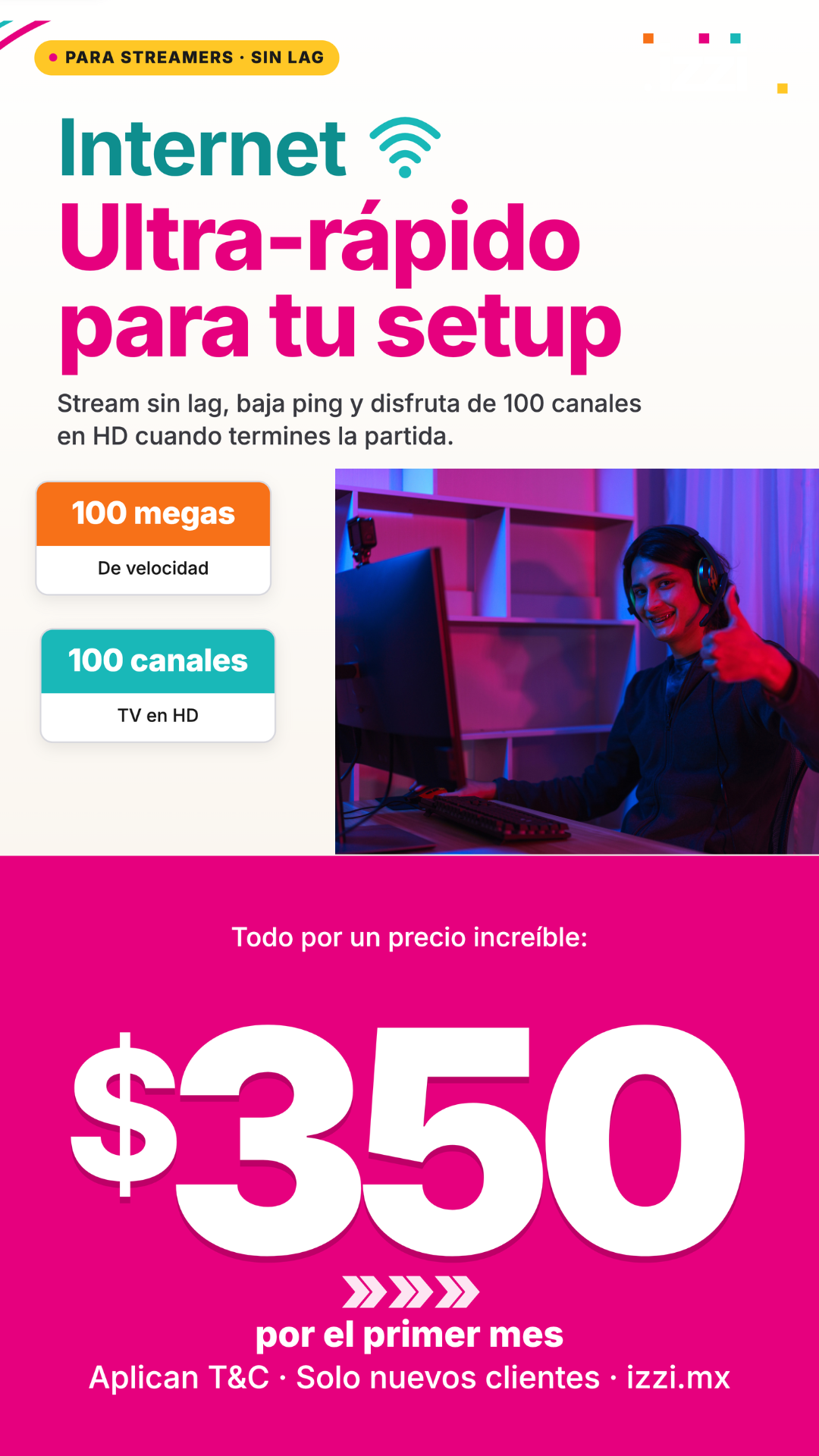 IZZI Xpress Facebook ad from Jun 3, 2026