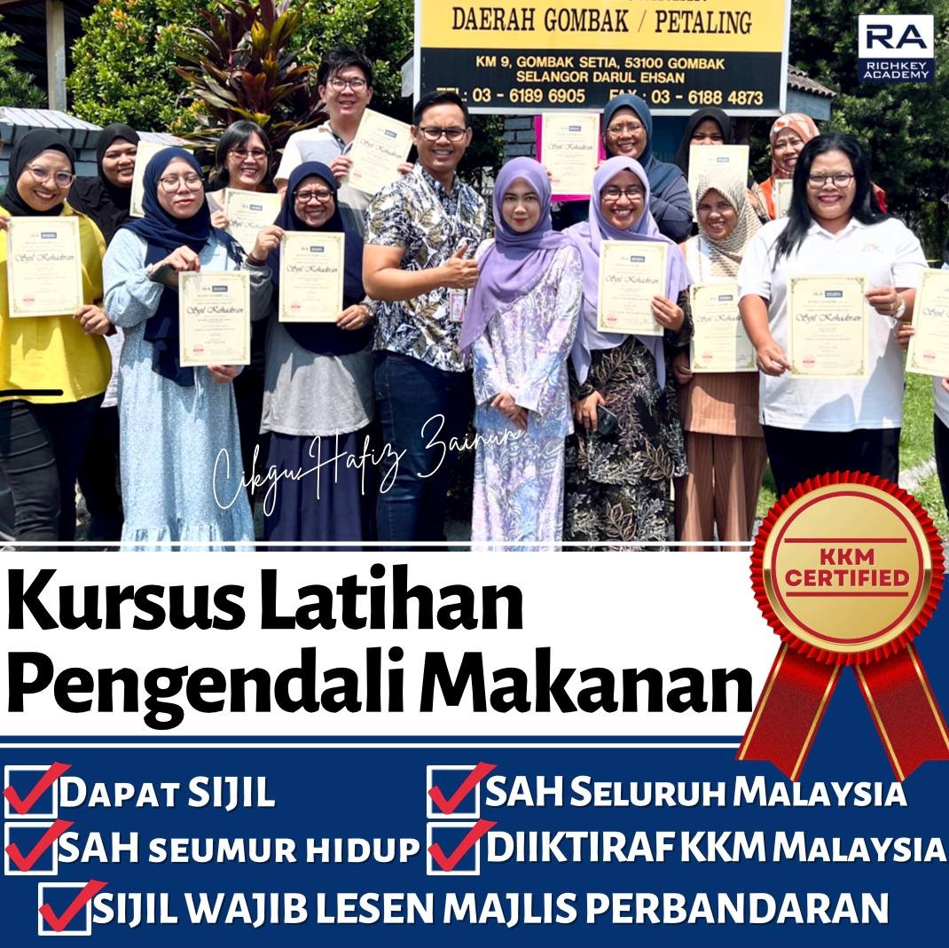 Kursus Pengendali Makanan by Cikgu Hafiz Facebook ad