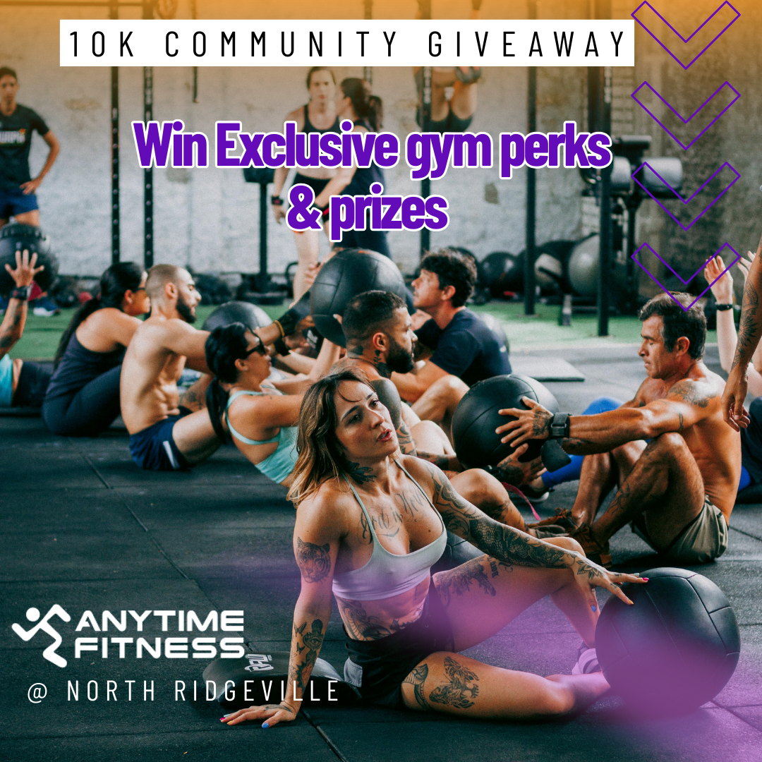 Anytime Fitness North Ridgeville Facebook ad: ๐๐ฎ๐ซ๐ง ๐
๐๐ญ & ๐๐๐ ๐๐๐!