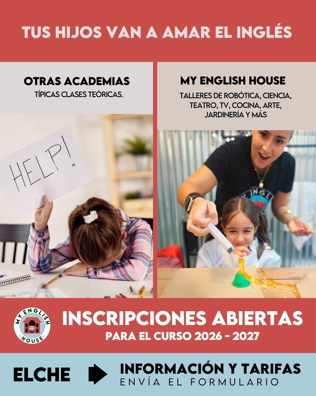 My English House Academy Facebook ad