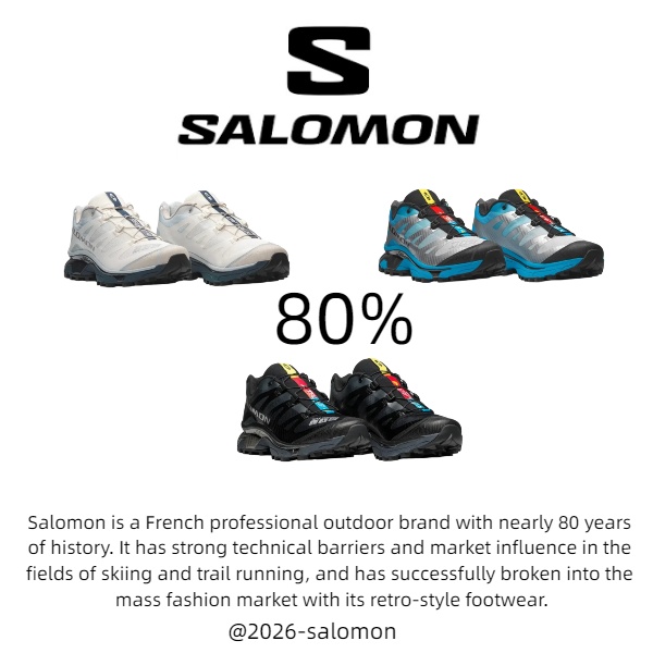 Salomon discount store Facebook ad: From Alpine trails to city morning runs-one pair handles…