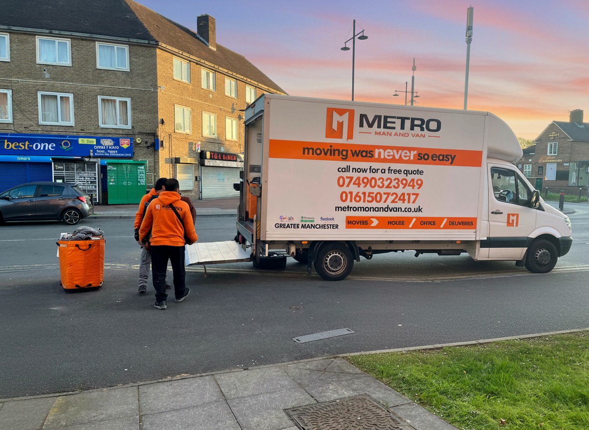 Metro Man and Van Facebook ad: Moving house or office in Manchester this week?