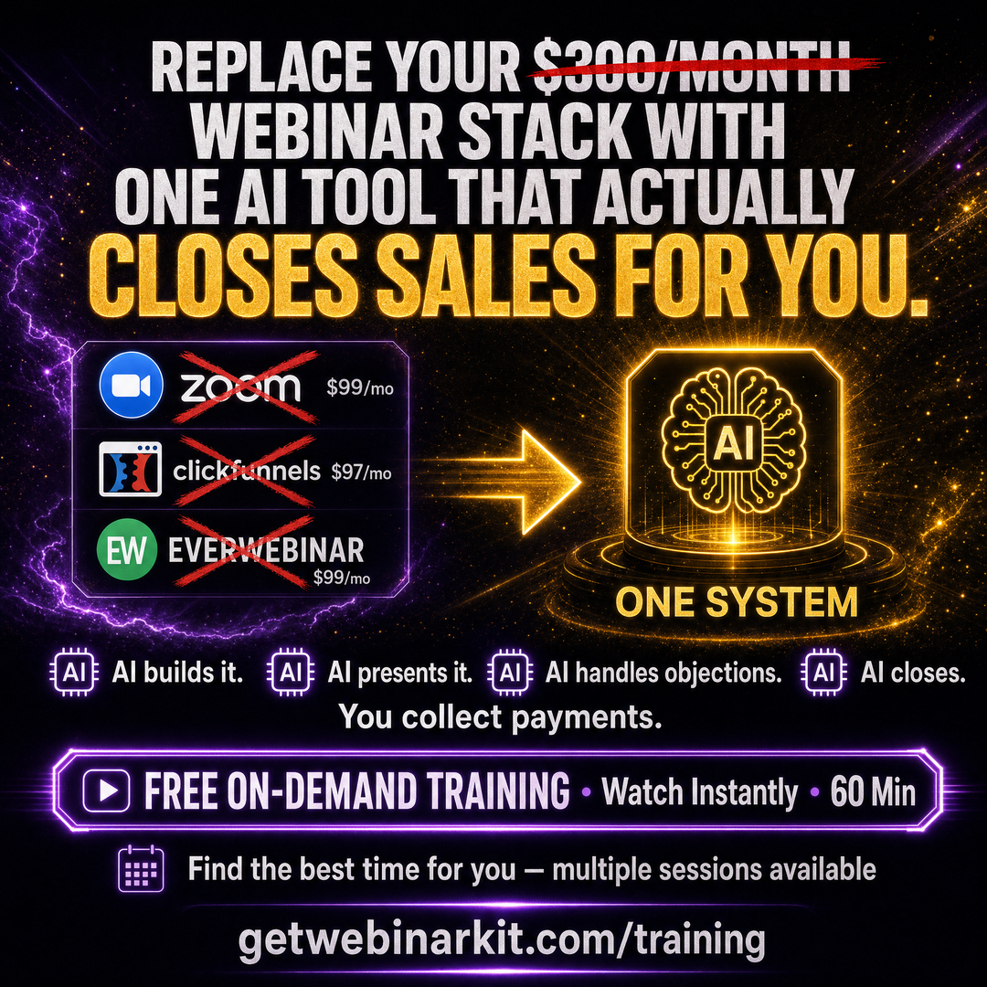 WebinarKit Facebook ad