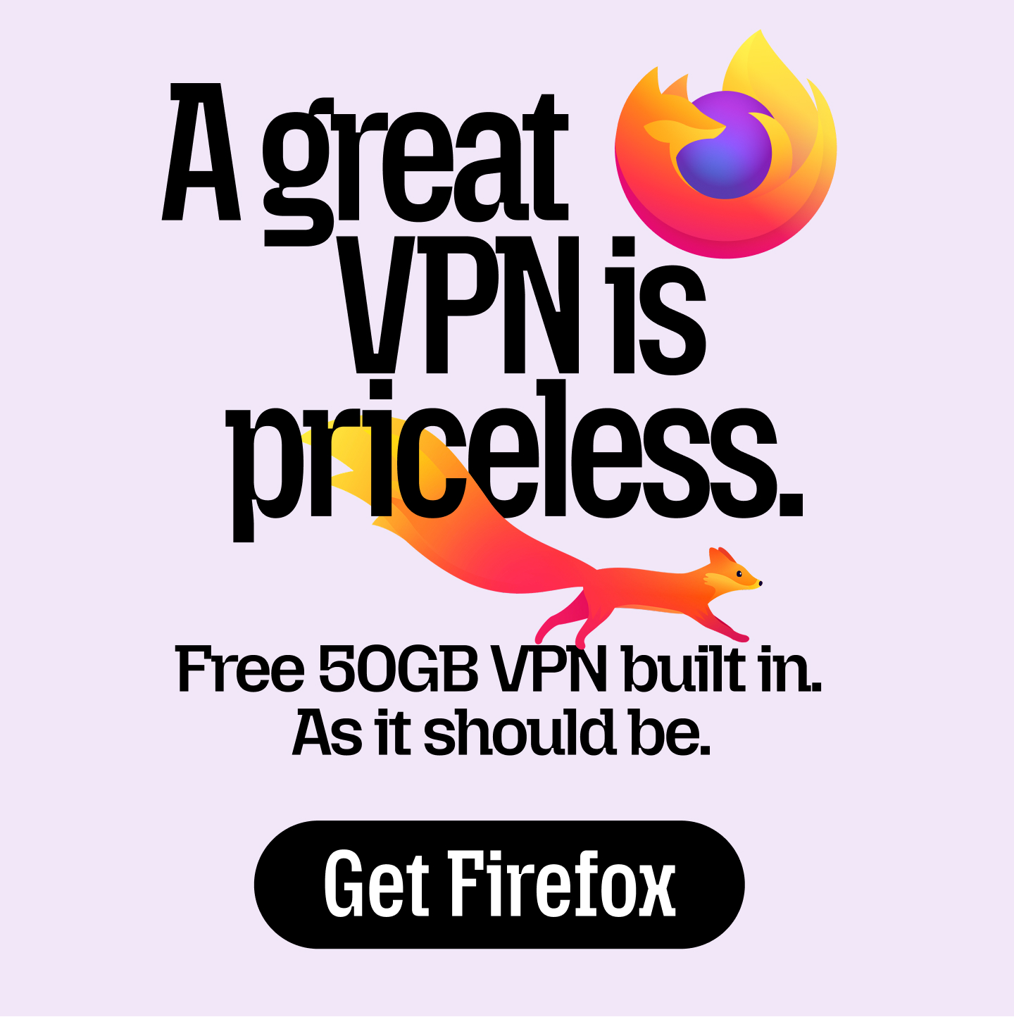 Firefox Facebook ad