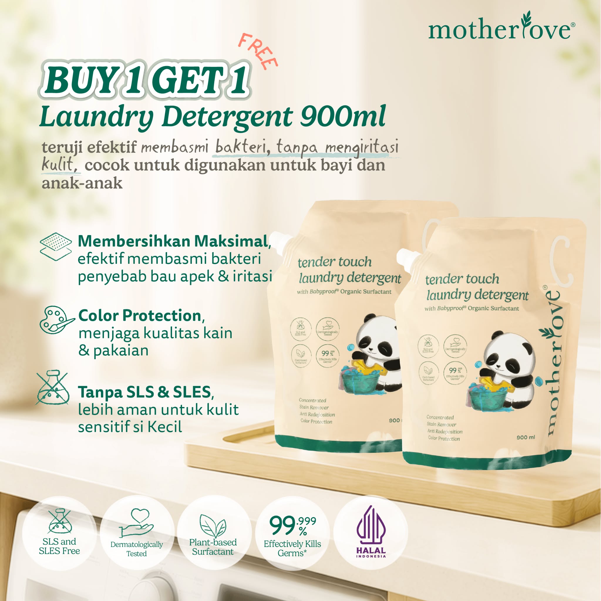 Motherlove Indonesia Facebook ad: BUY 1 GET 1