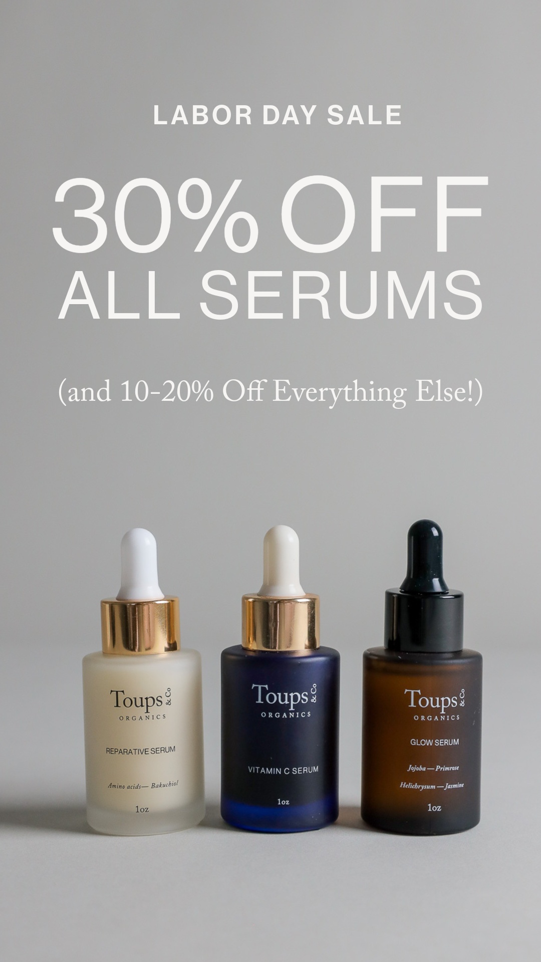 Toups and Co Organics Facebook ad