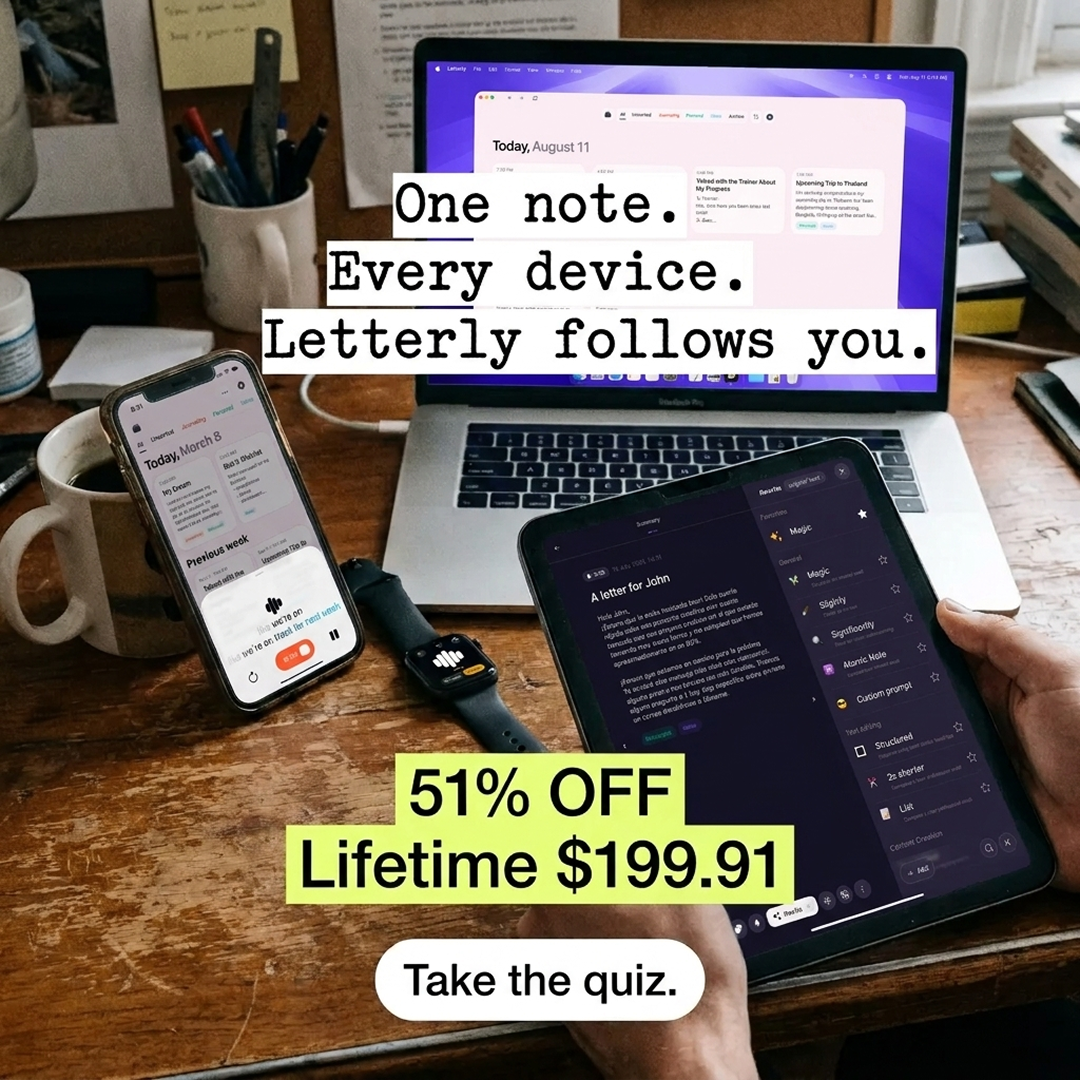 Letterly Facebook ad