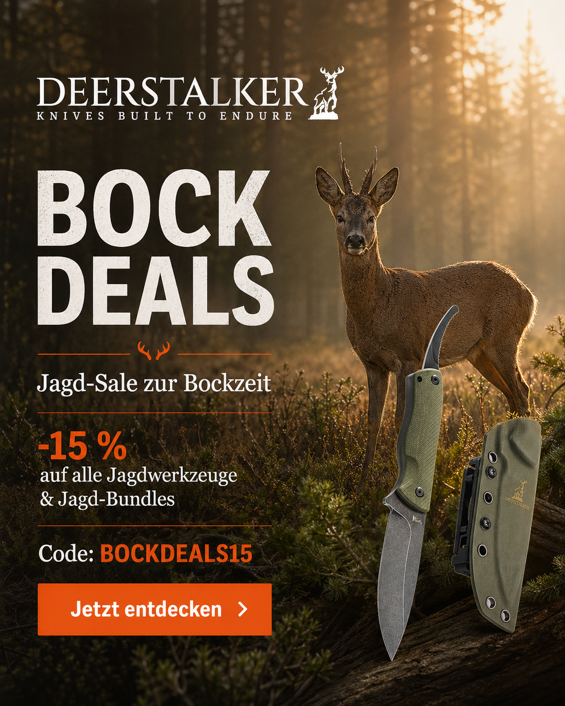 Deerstalker - Knives Built to Endure Facebook ad