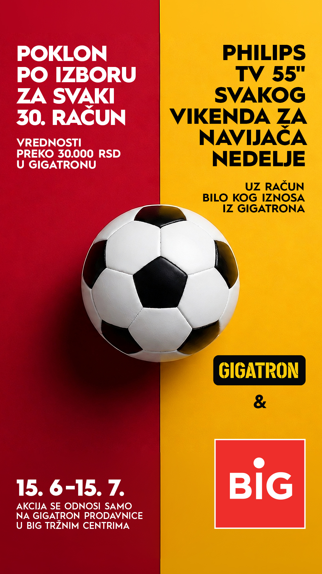 BIG Šabac Facebook ad: Šoping u @gigatron.rs ti ovog leta donosi dupli…