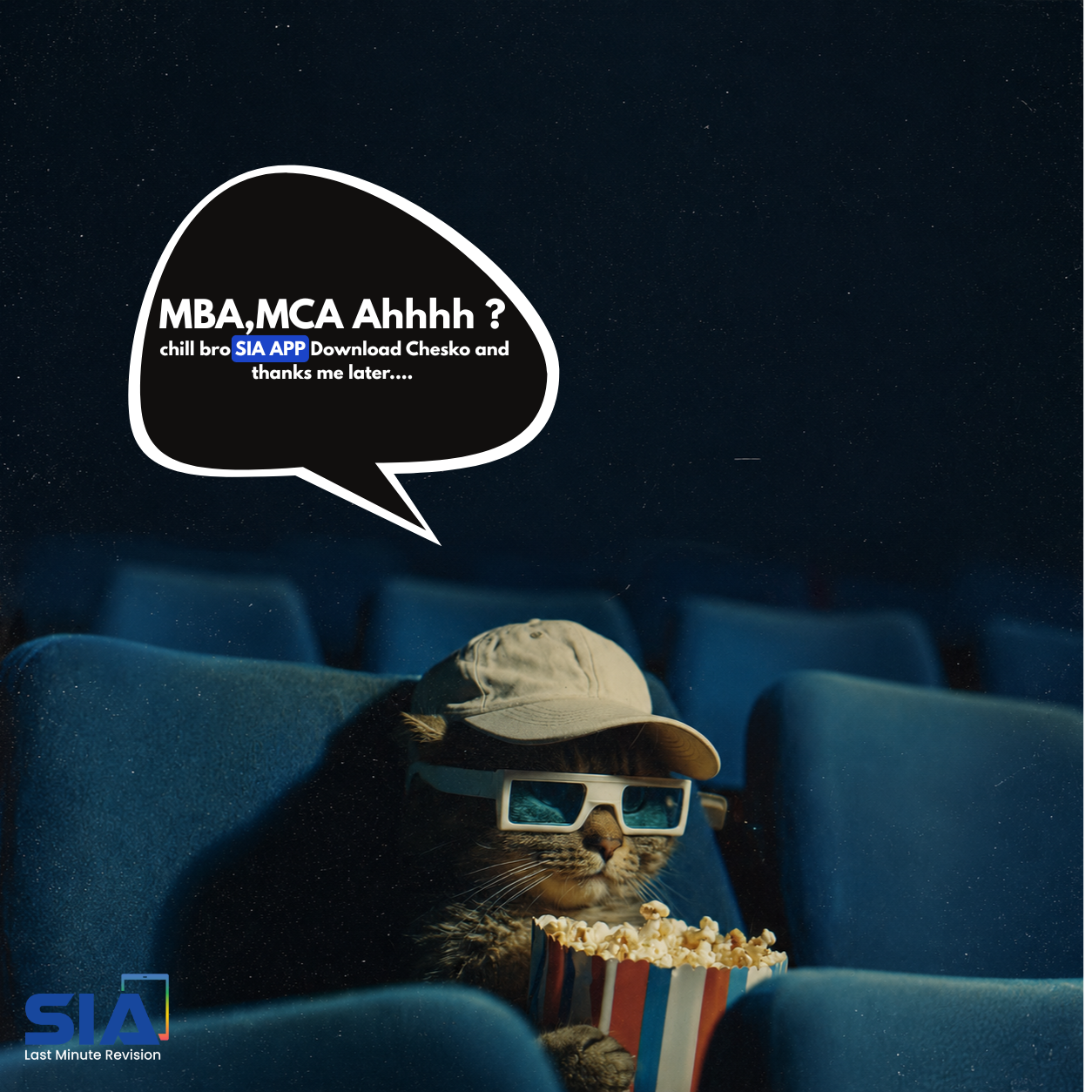 SIA.lmr Facebook ad: Last Minute Revision for MBA & MCA