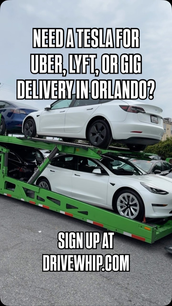 DriveWhip Facebook ad: Uber/Lyft Approved Rental