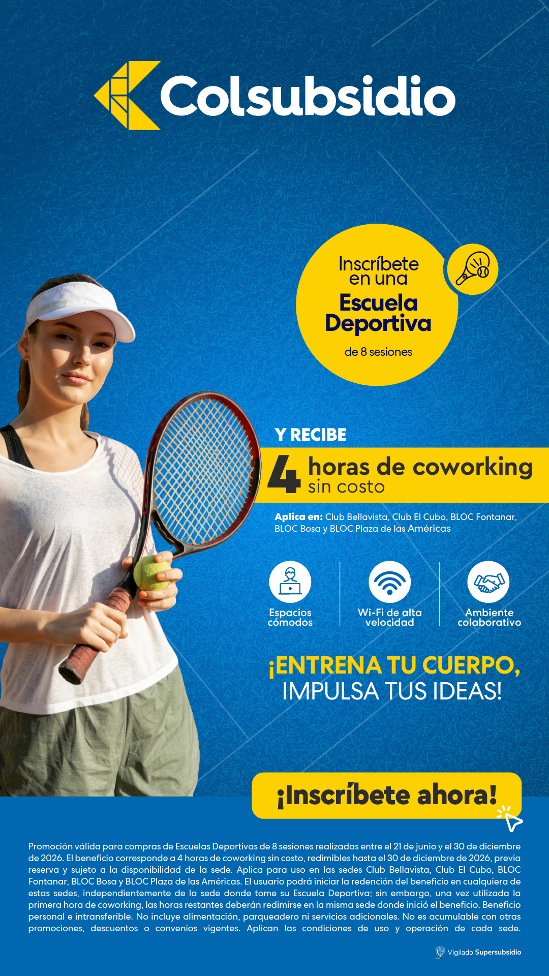 Entretenimiento Colsubsidio Facebook ad from Sep 1, 2026