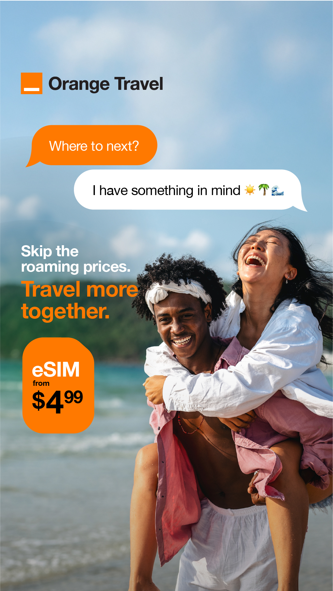 Orange Travel Facebook ad