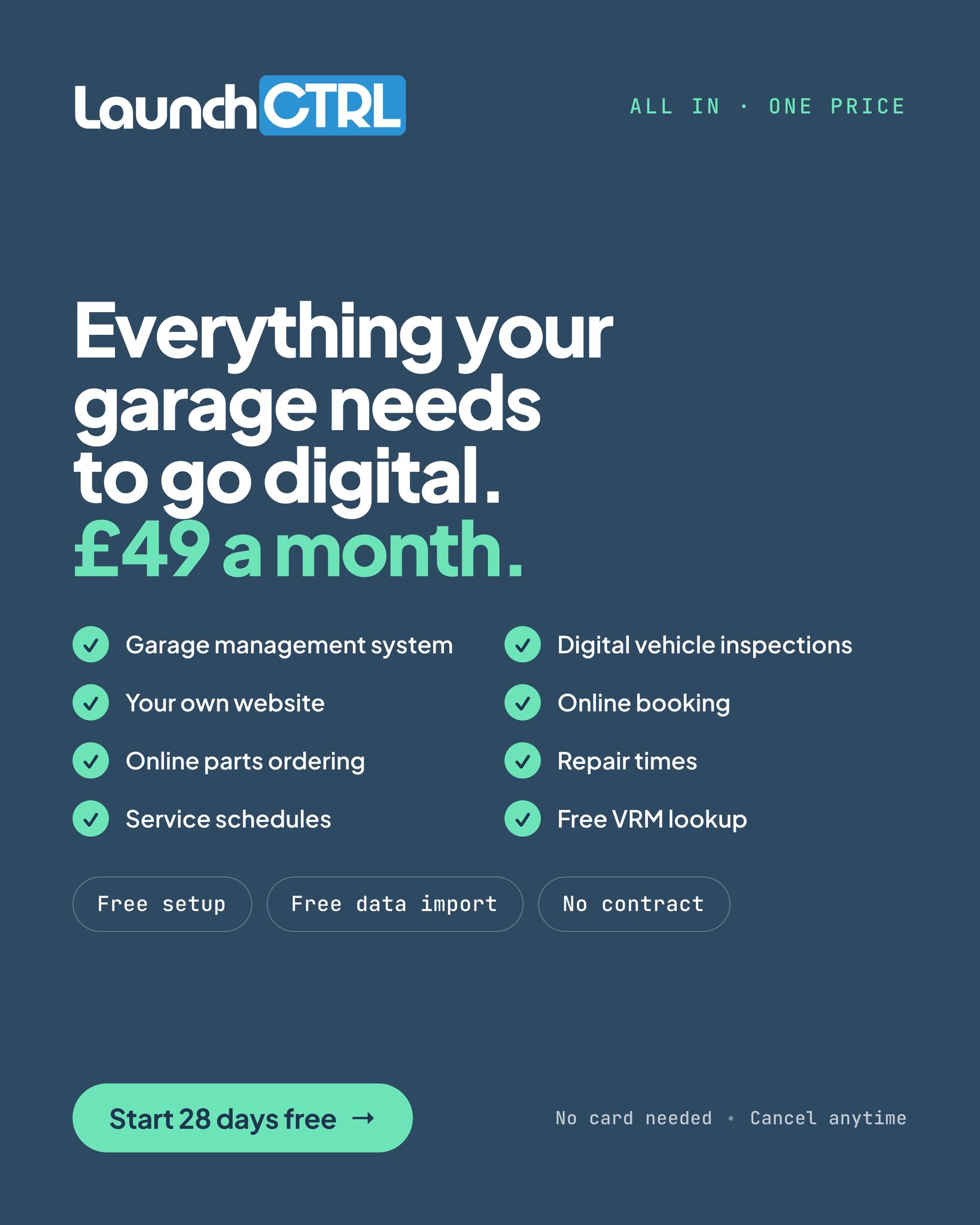 LaunchControl Facebook ad: Garage Management Software for Independent Workshops |…