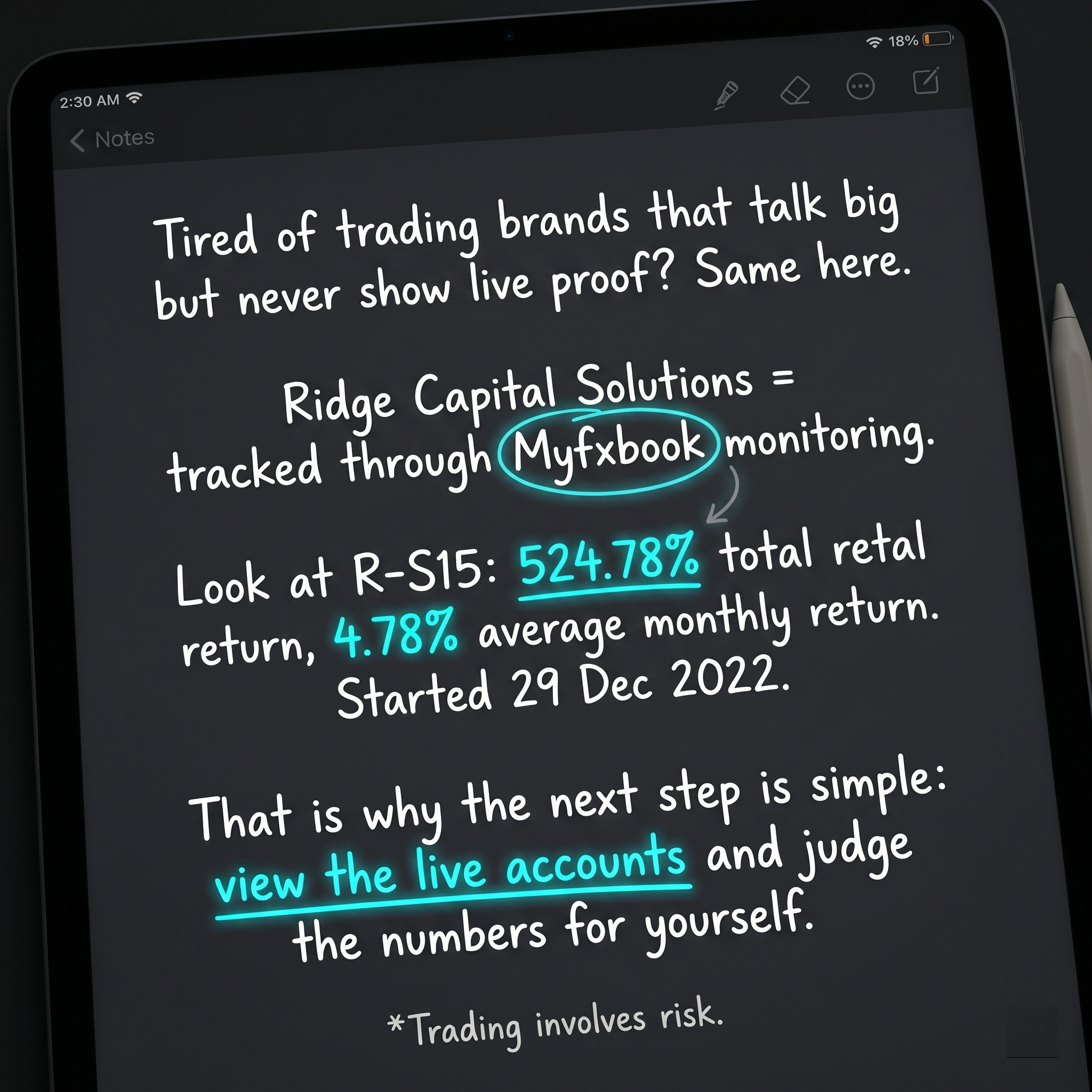 Ridge Capital Solutions Facebook ad