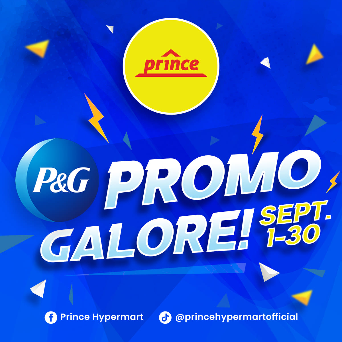 Prince Hypermart Facebook ad: PROMO GALORE WITH TIDE!