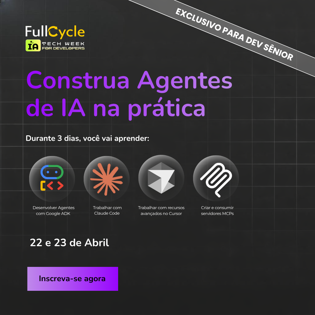 Full Cycle Facebook ad: Exclusivo para Devs Sêniors!