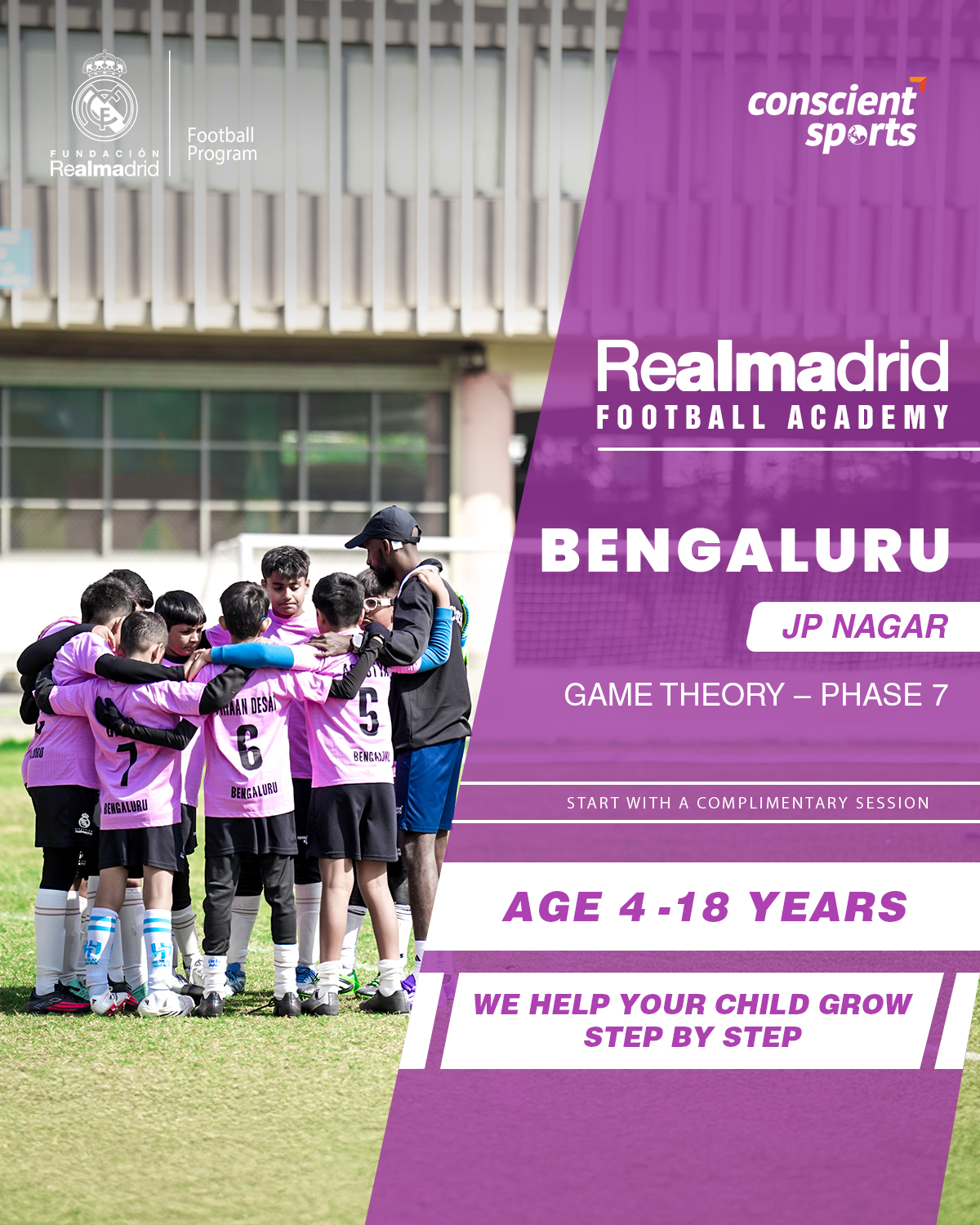RMF India - Partner Conscient Sports Facebook ad
