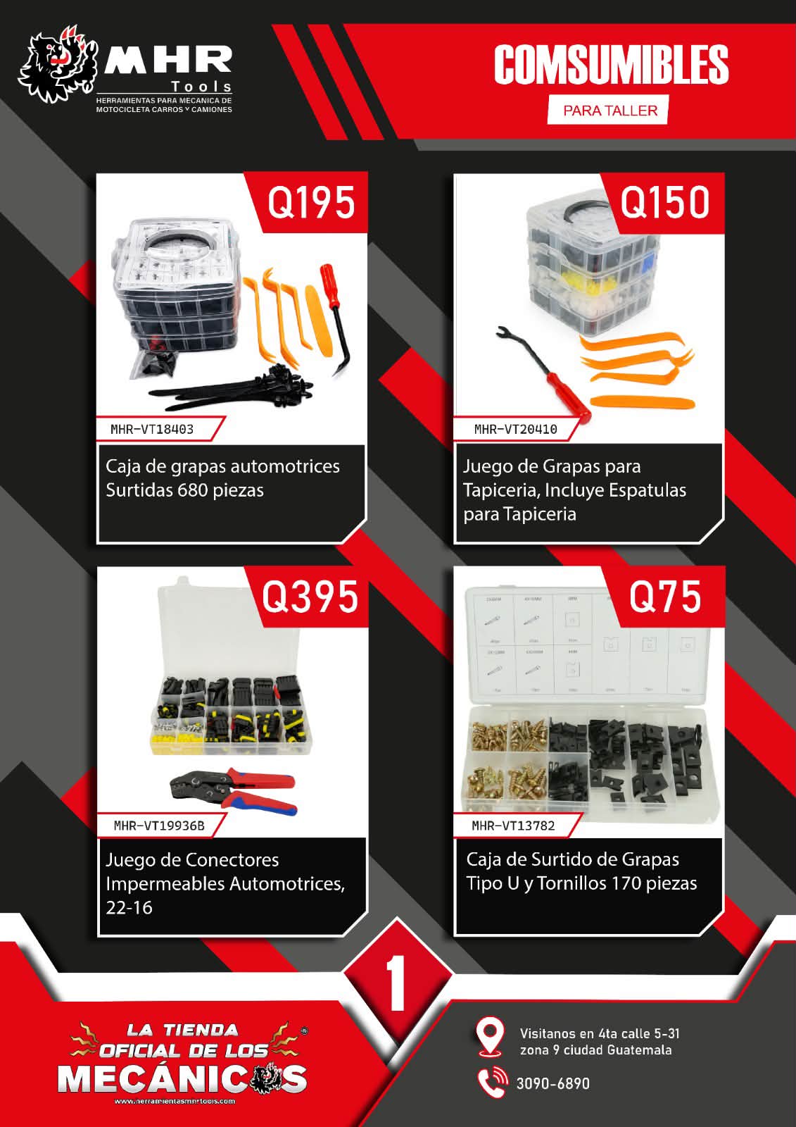 MHR TOOLS Facebook ad: CONSUMIBLES PARA TU TALLER