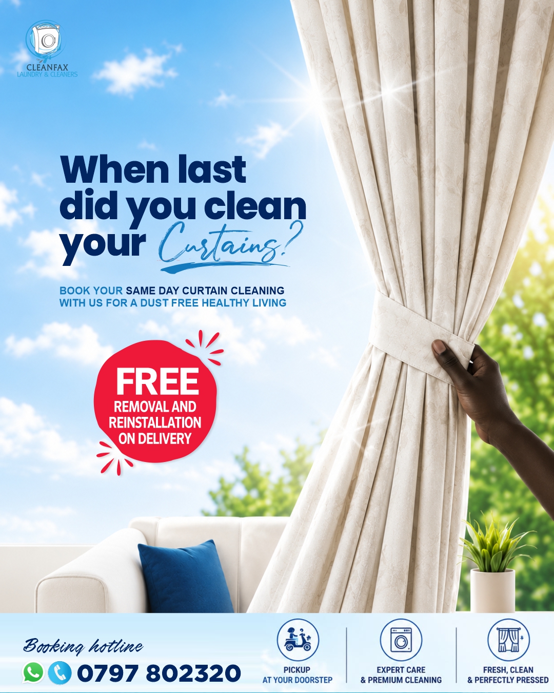 Cleanfax Laundry & Dry Cleaners Facebook ad