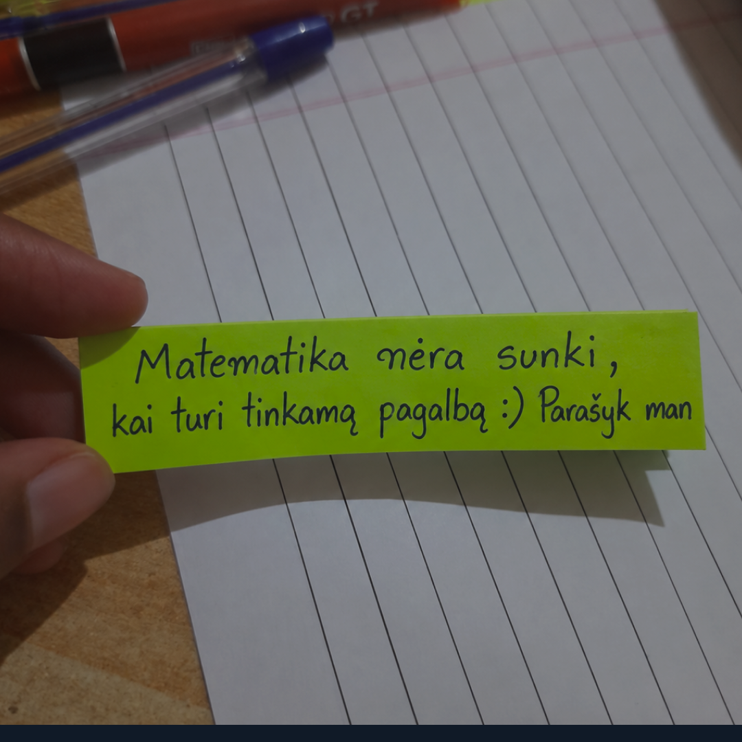 Matematikos korepetitorius Arnas Facebook ad: Išankstinė registracija