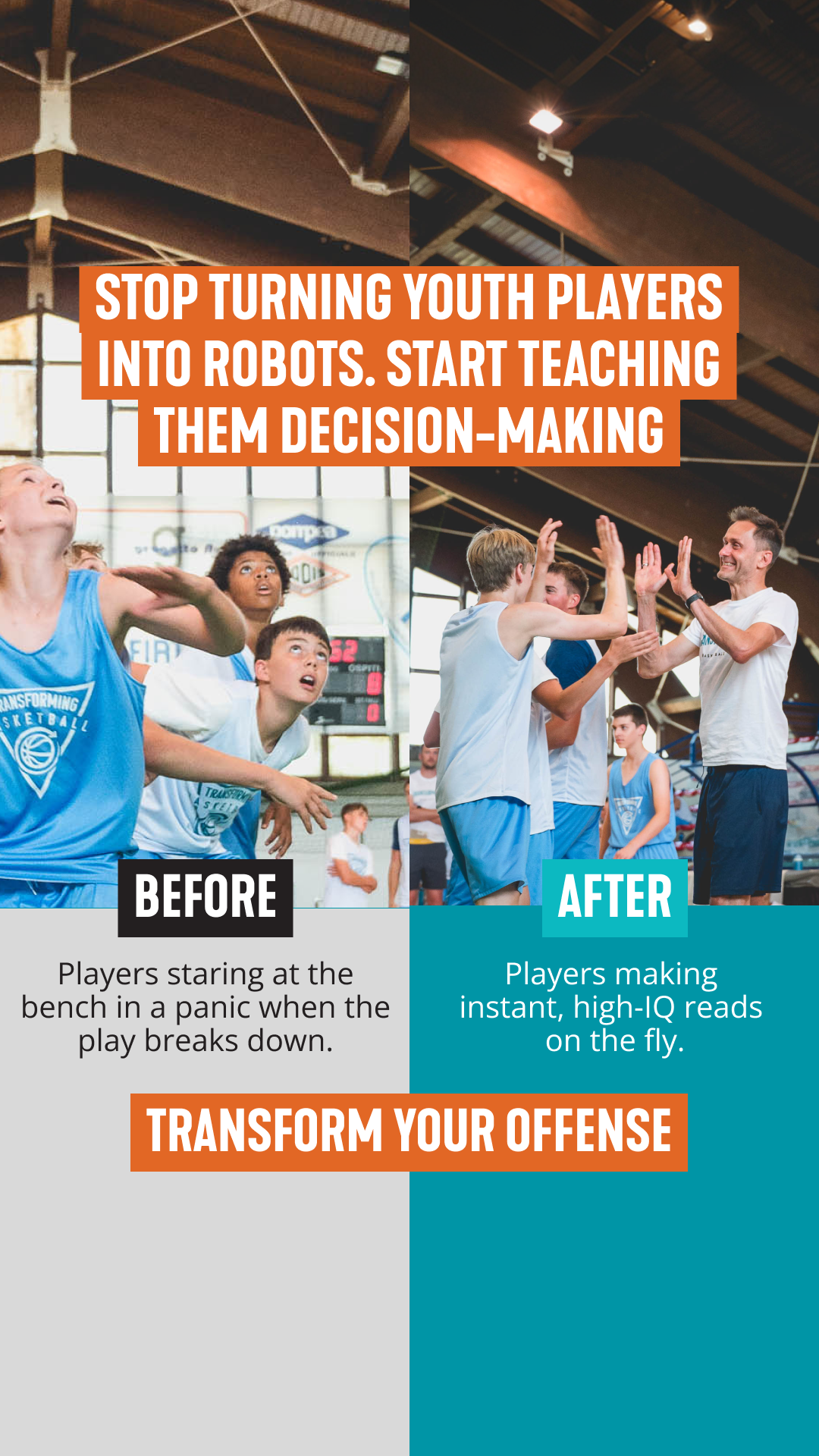 Transforming Basketball Facebook ad