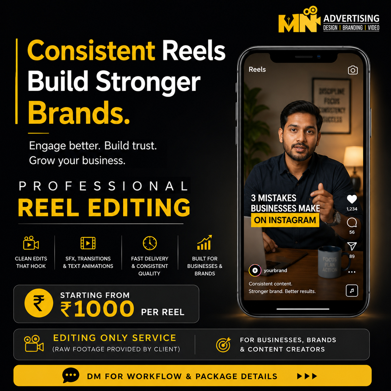 MN Advertising Facebook ad: Random ah reels post panratha vida, consistent ah…