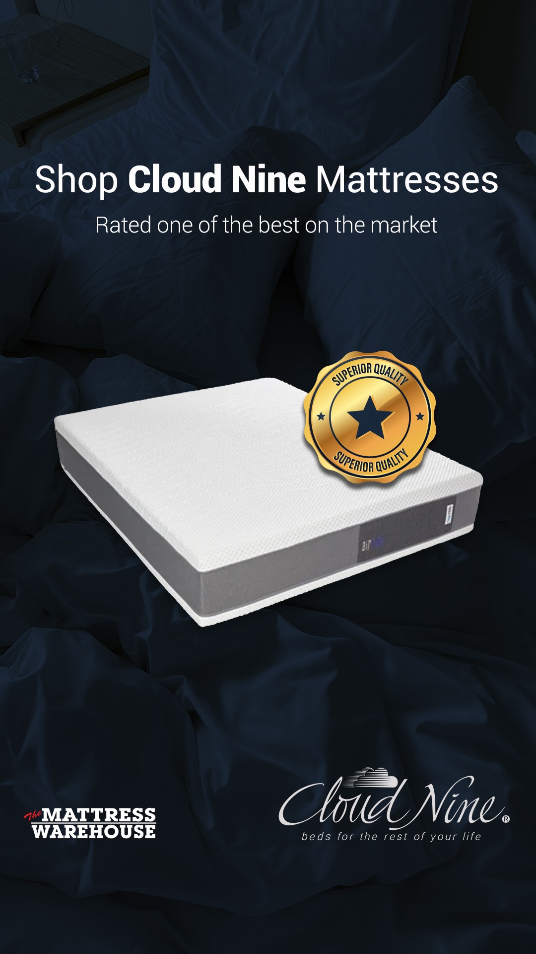 The Mattress Warehouse Facebook ad