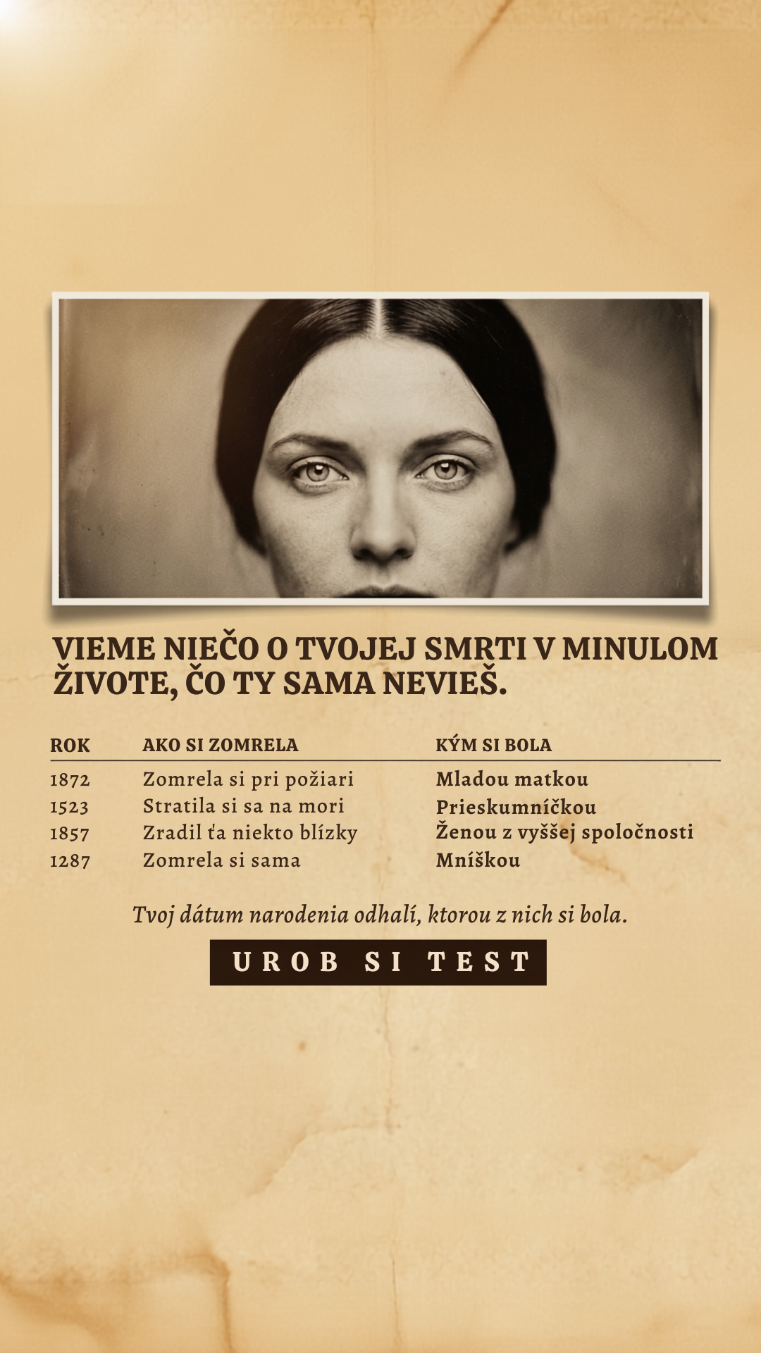 Nocturnum: Awaken the Witch Within Facebook ad: Tvoja duša je staršia než tento život.