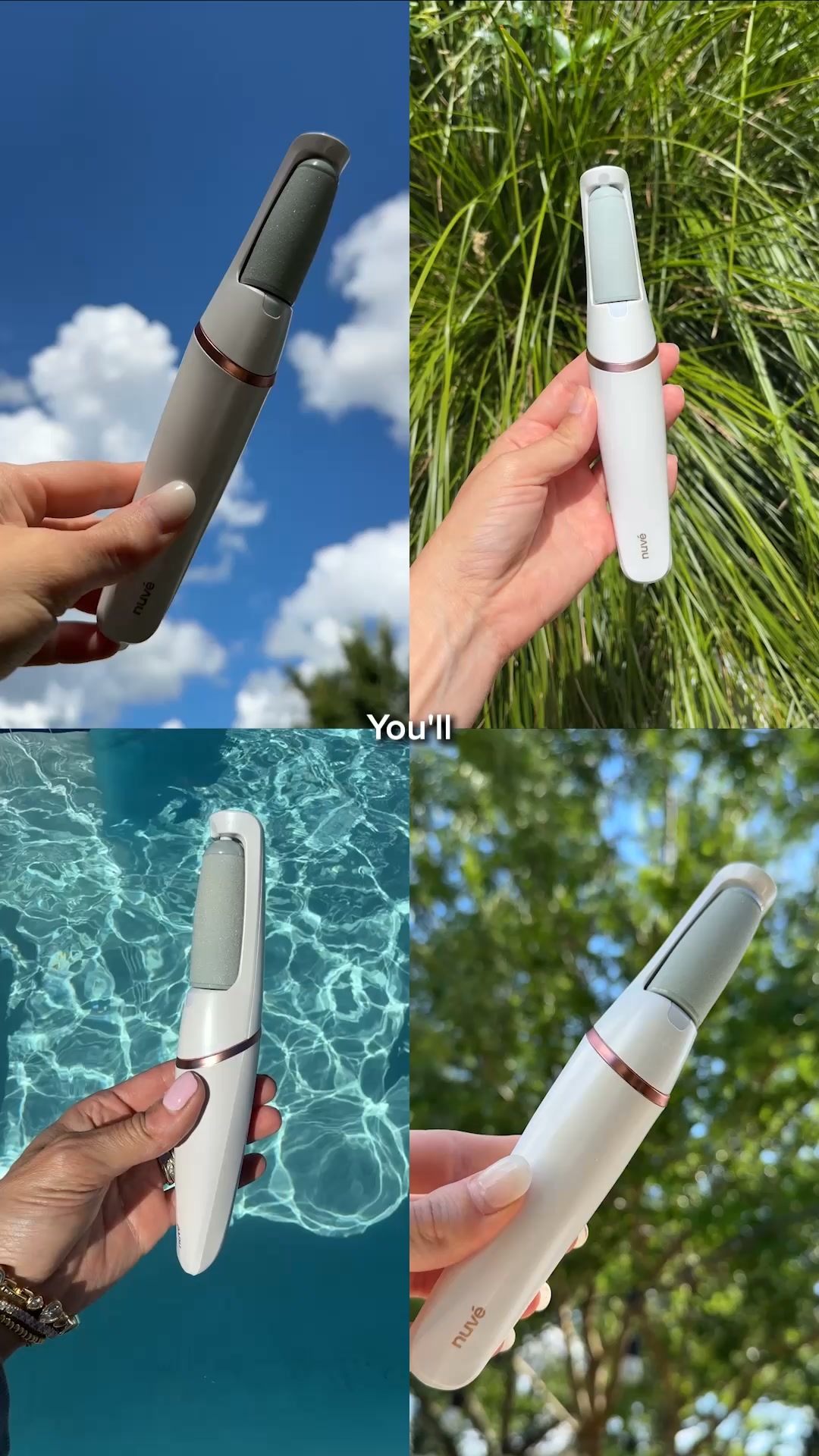 Nuvé Facebook ad: Baby soft feet in 5 minutes flat