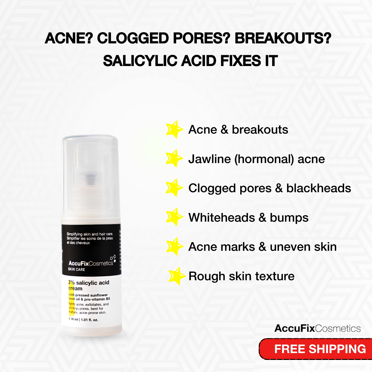 AccuFix Cosmetics Facebook ad