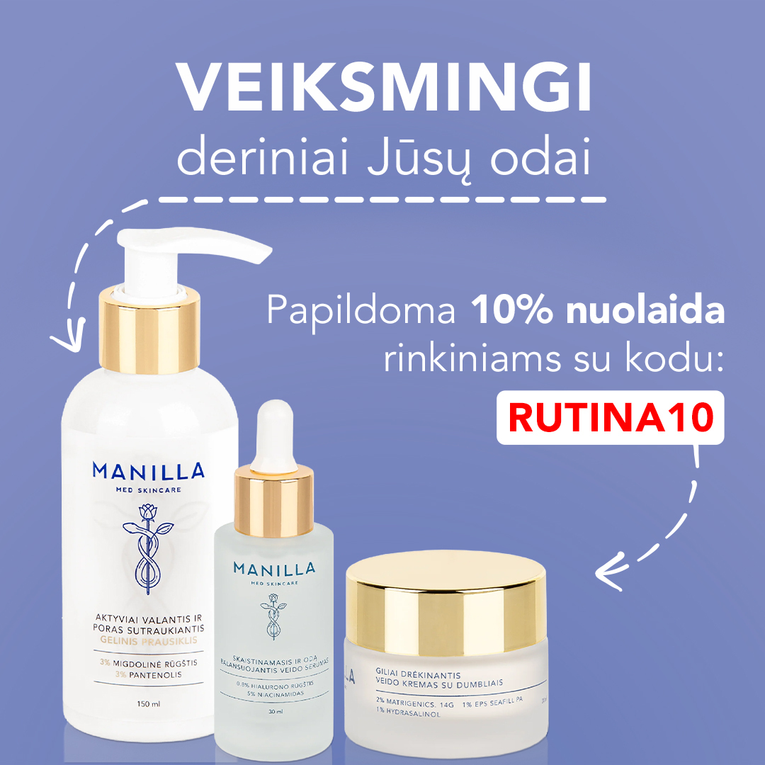 Manilla Facebook ad: Papildoma 10% NUOLAIDA