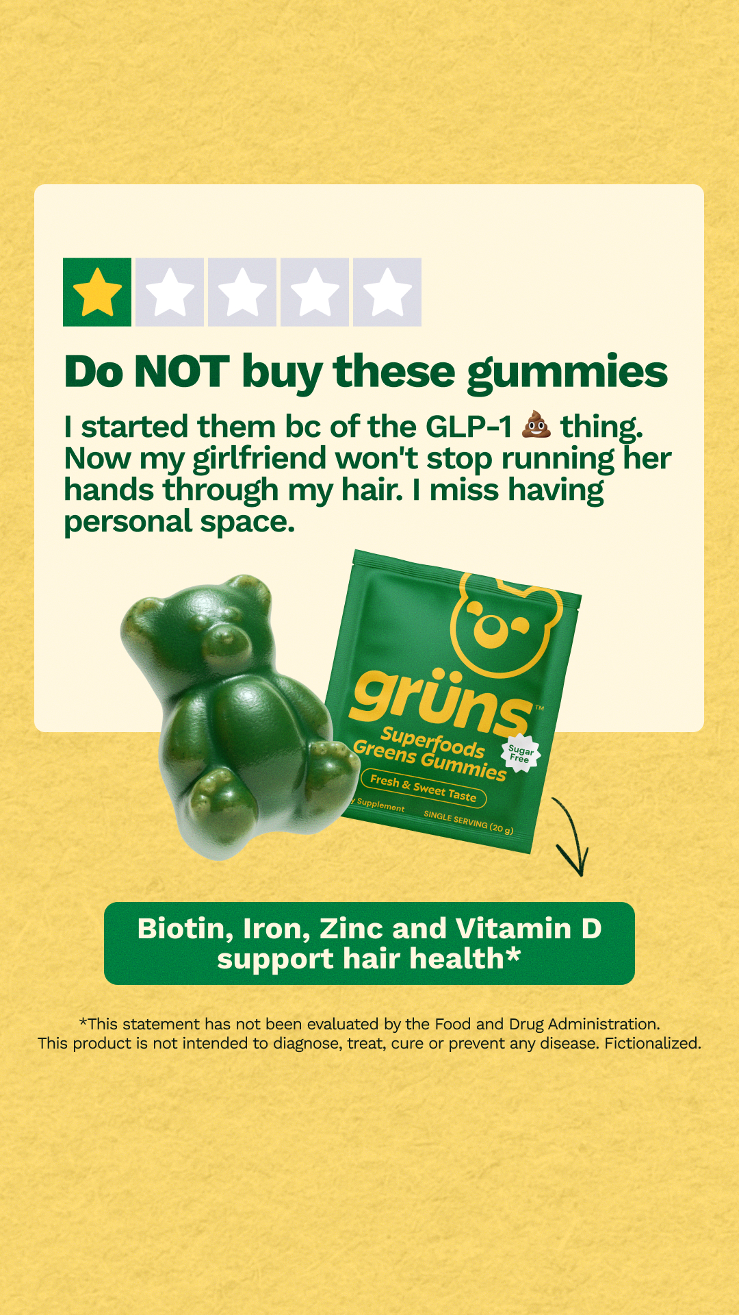 Grüns Facebook ad