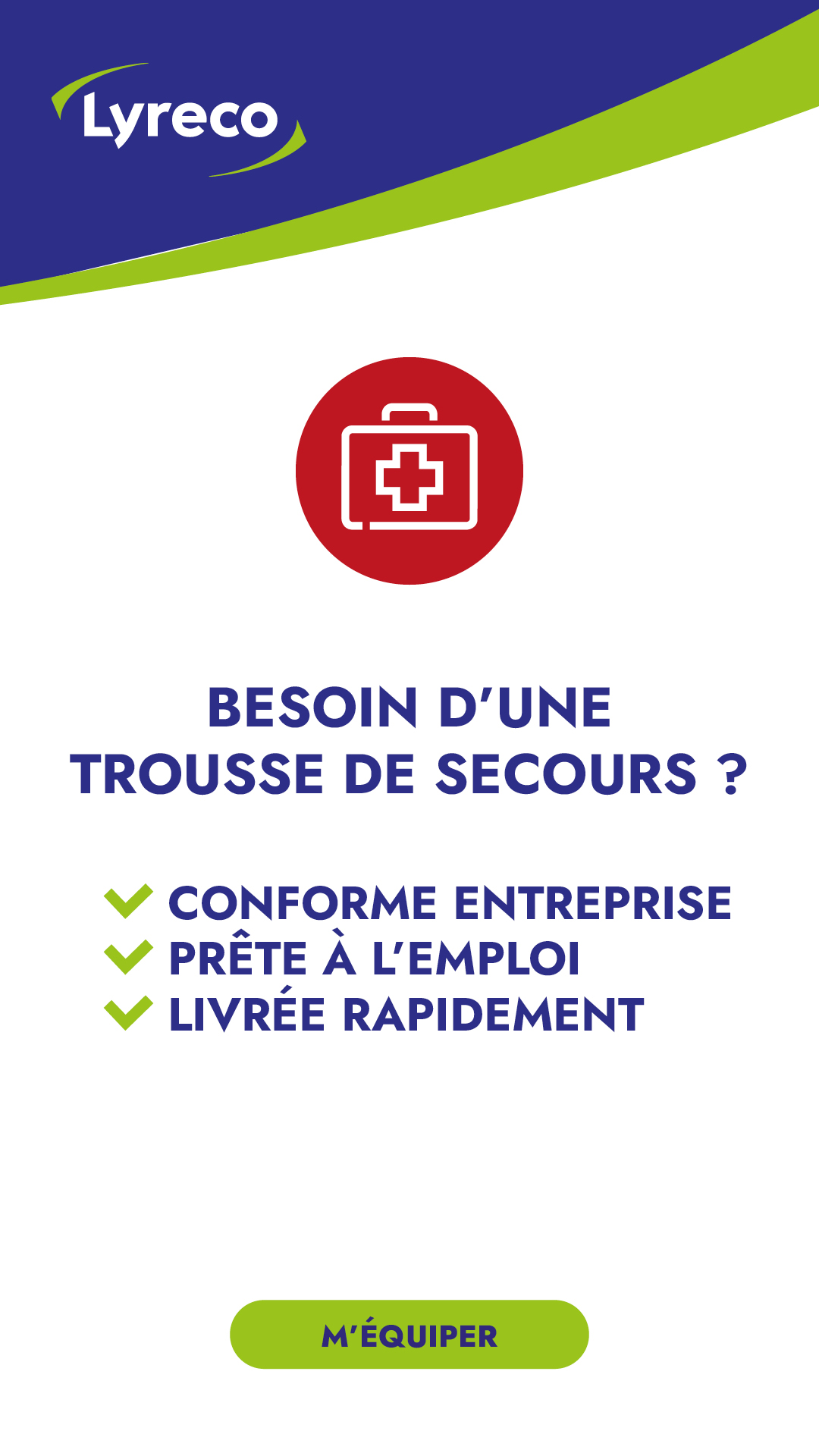Lyreco France Facebook ad: Assurez la sécurité de vos équipes