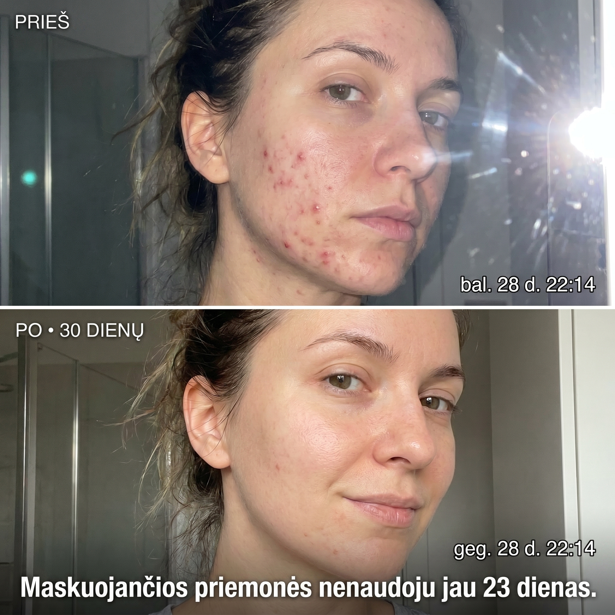 InaEssentials.lt - Organinė Kosmetika Facebook ad: 30 dienų be korektoriaus. Pamatyk skirtumą.