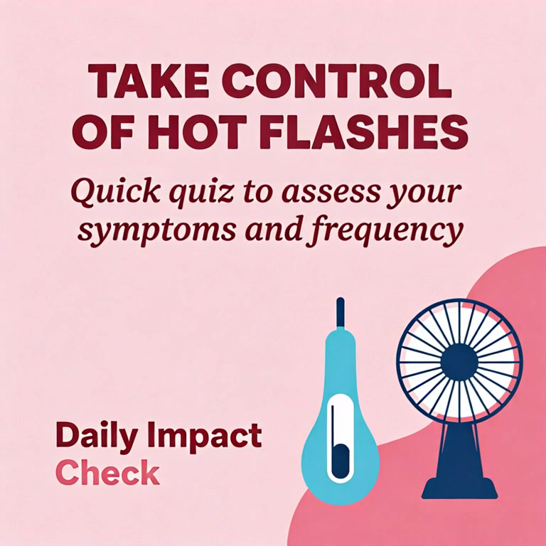 My Health Tabs Facebook ad: Menopause Symptoms? Take This Quick Quiz