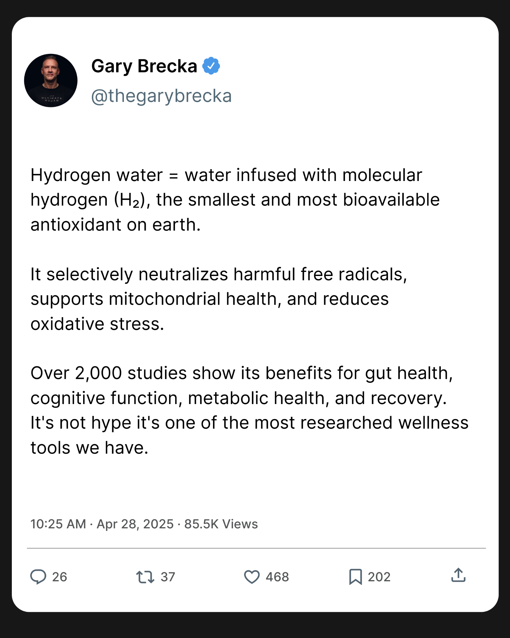 Gary Brecka Facebook ad