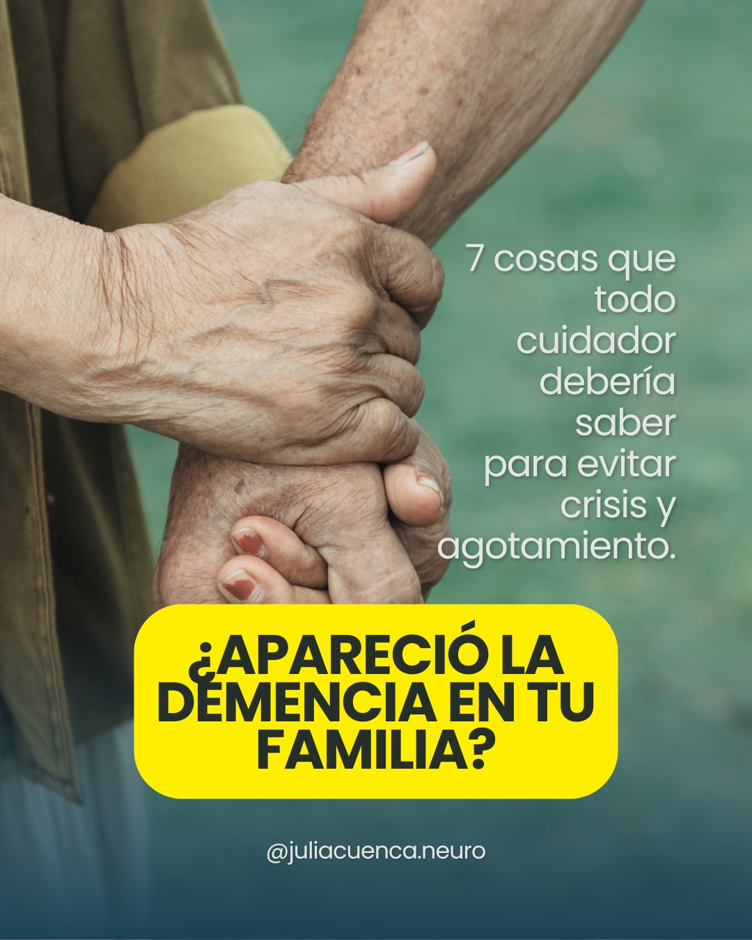 Dra. Julia Cuenca Facebook ad: Cuando aparece la demencia en una familia, la…