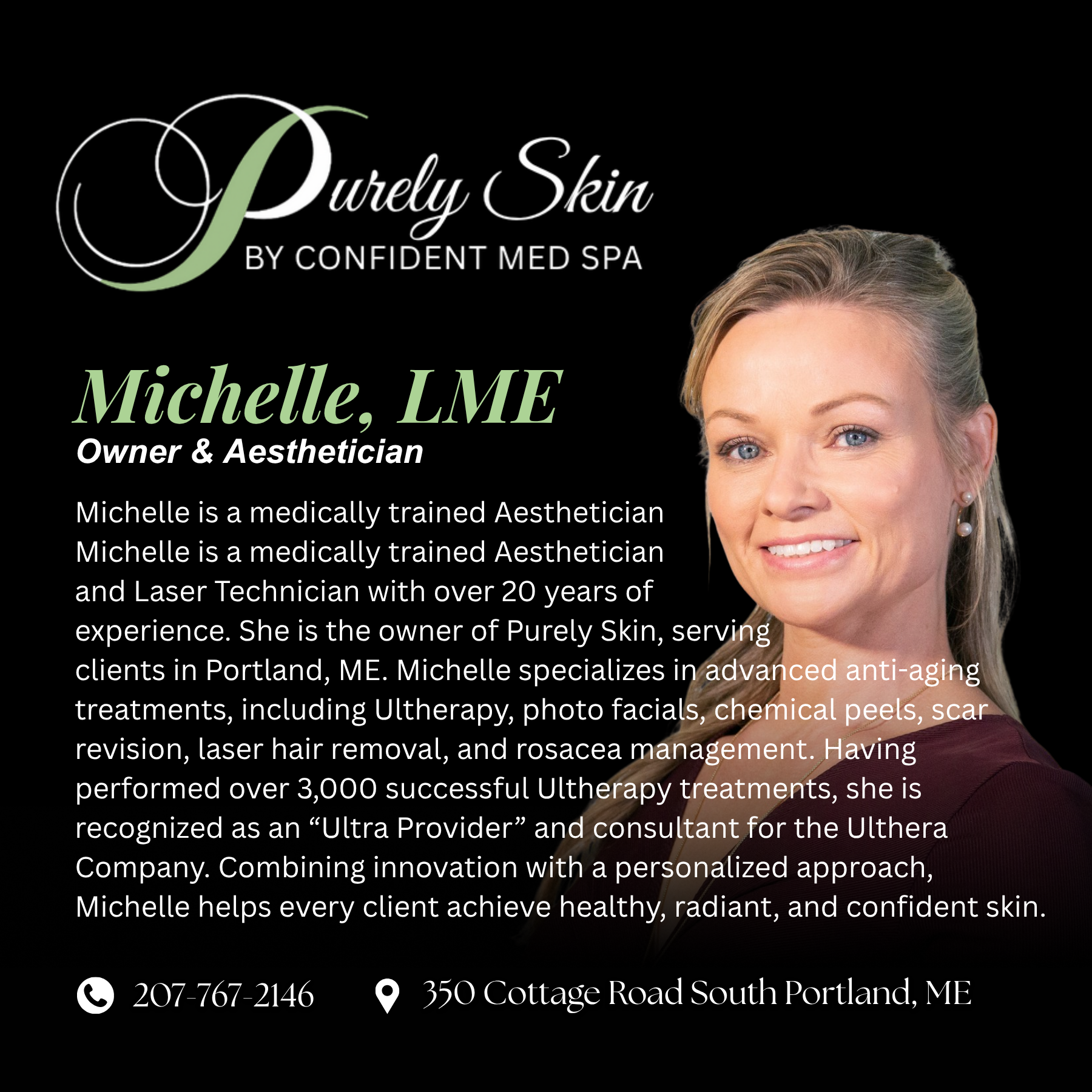Purely Skin Aesthetics & Laser Center, PLLC Facebook ad from Nov 1, 2025