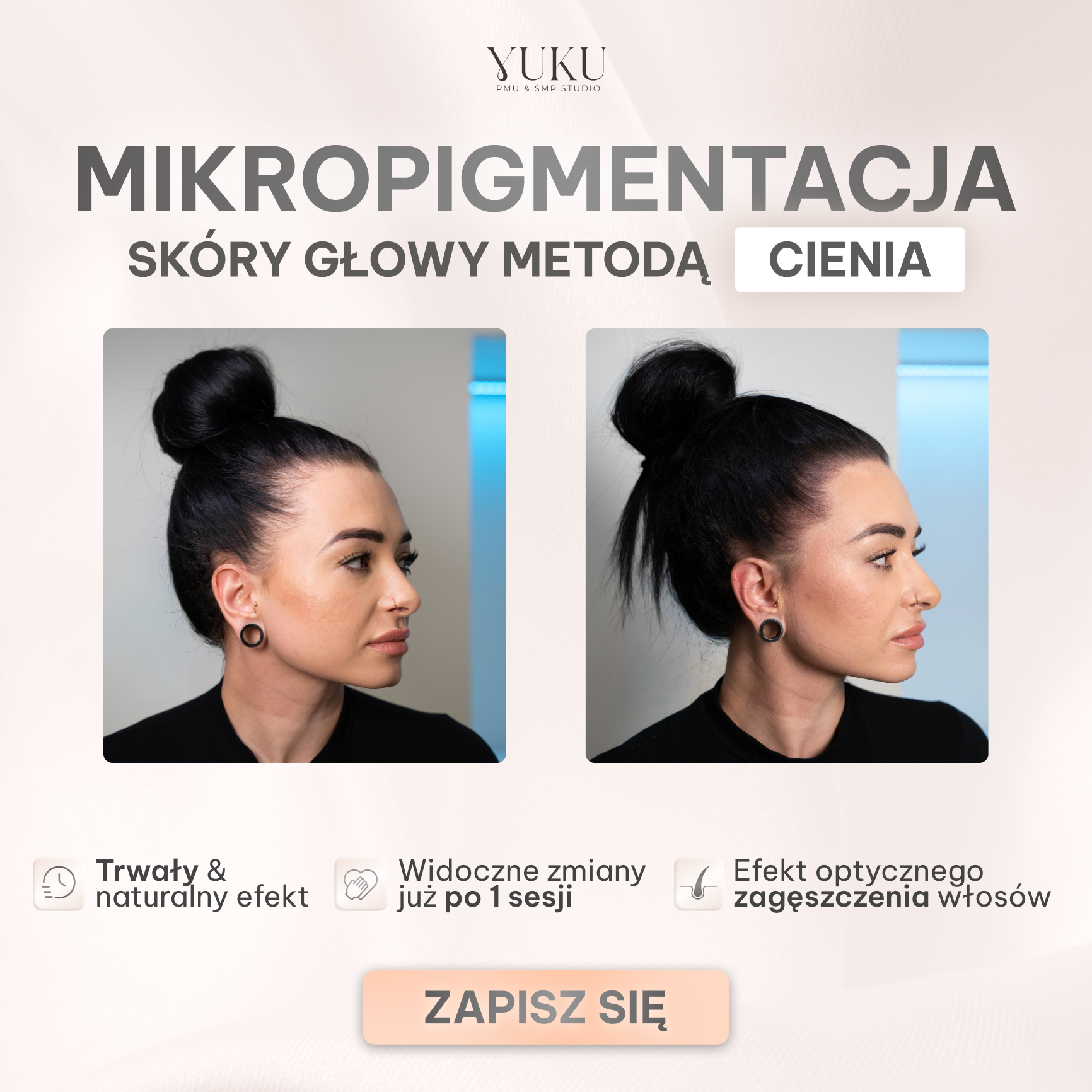 Justyna Kusz PMU & SMP Studio Facebook ad