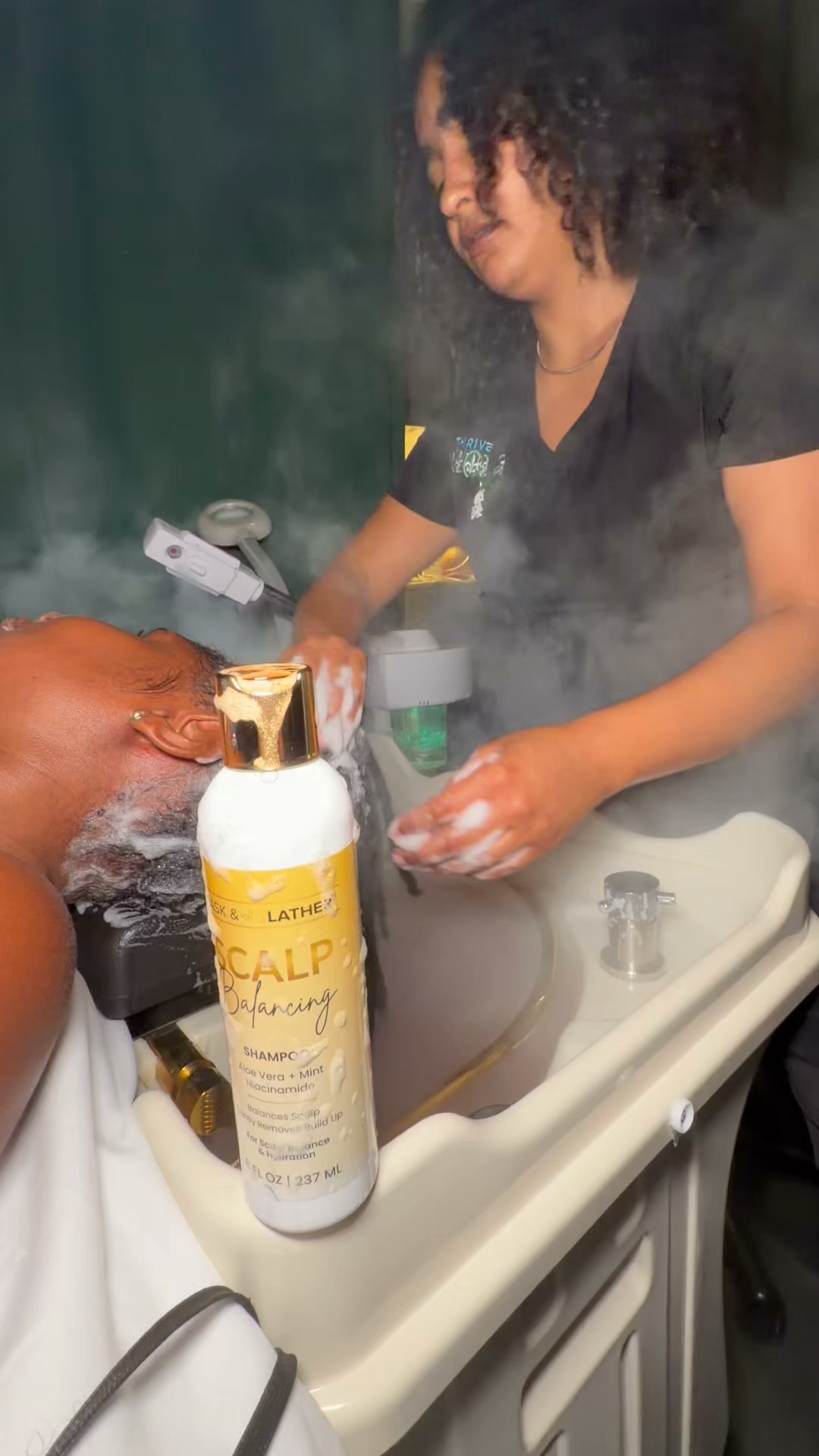 Bask & Lather Co Facebook ad: Treat Your Scalp