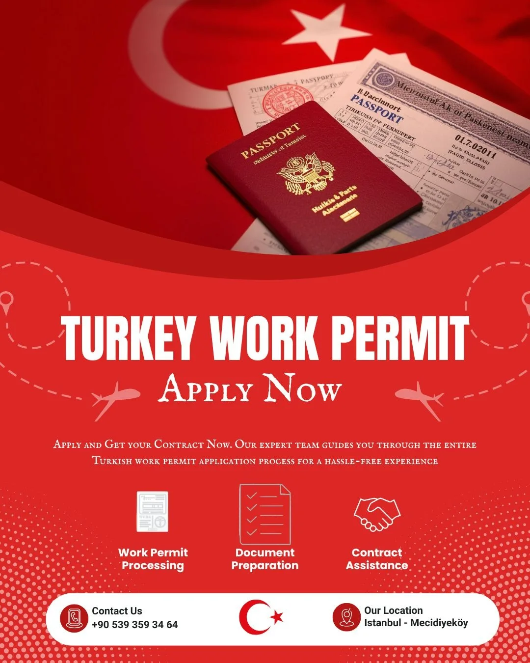 visaofficee Facebook ad: MAKE YOUR DREAM OF WORKING IN TURKEY A…