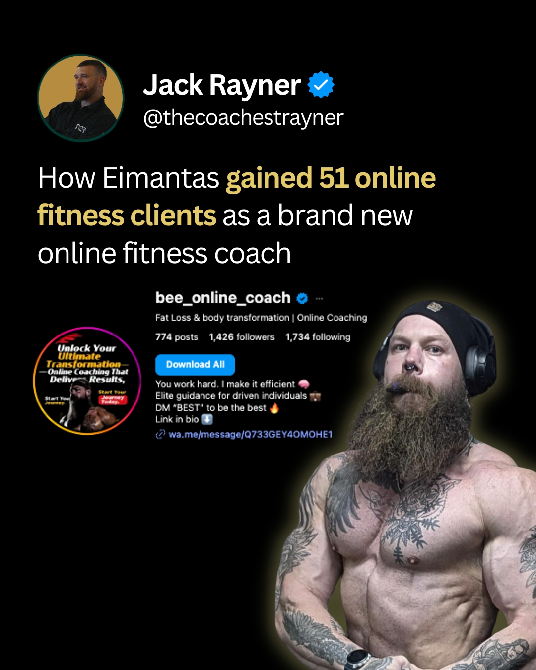Thecoachestrayner Facebook ad: FULL TIME ONLINE FITNESS COACH?