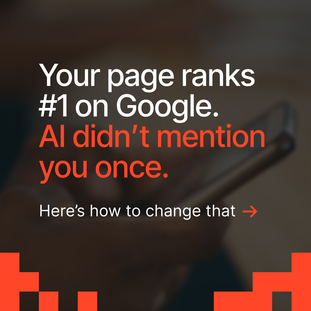 Spinutech Facebook ad: Your rankings may be strong, but AI uses…