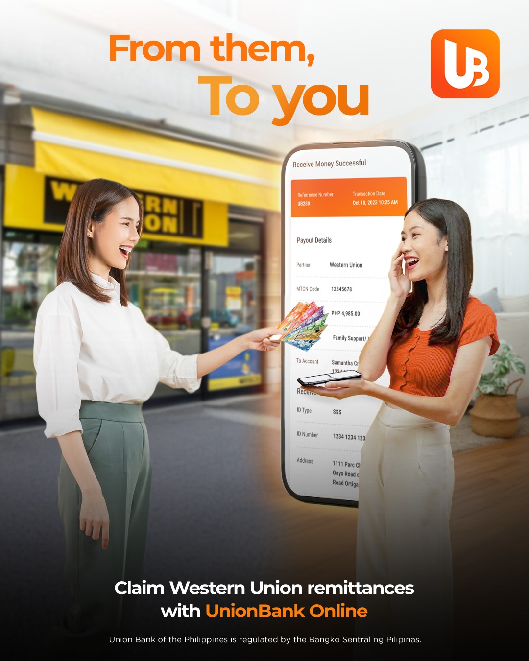 Union Bank of the Philippines Facebook ad