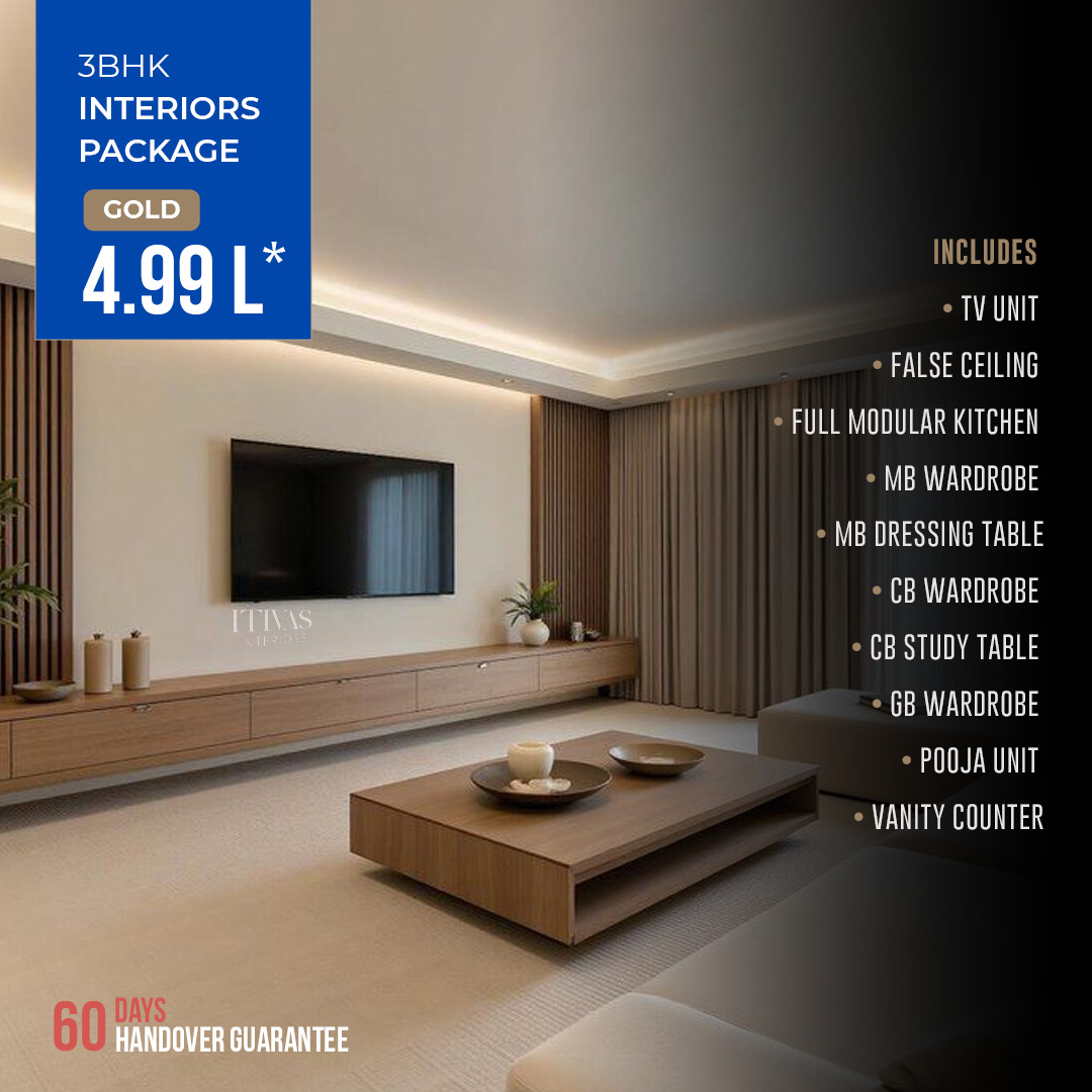 Itivas interiors India Facebook ad: Ready to transform your 3BHK?