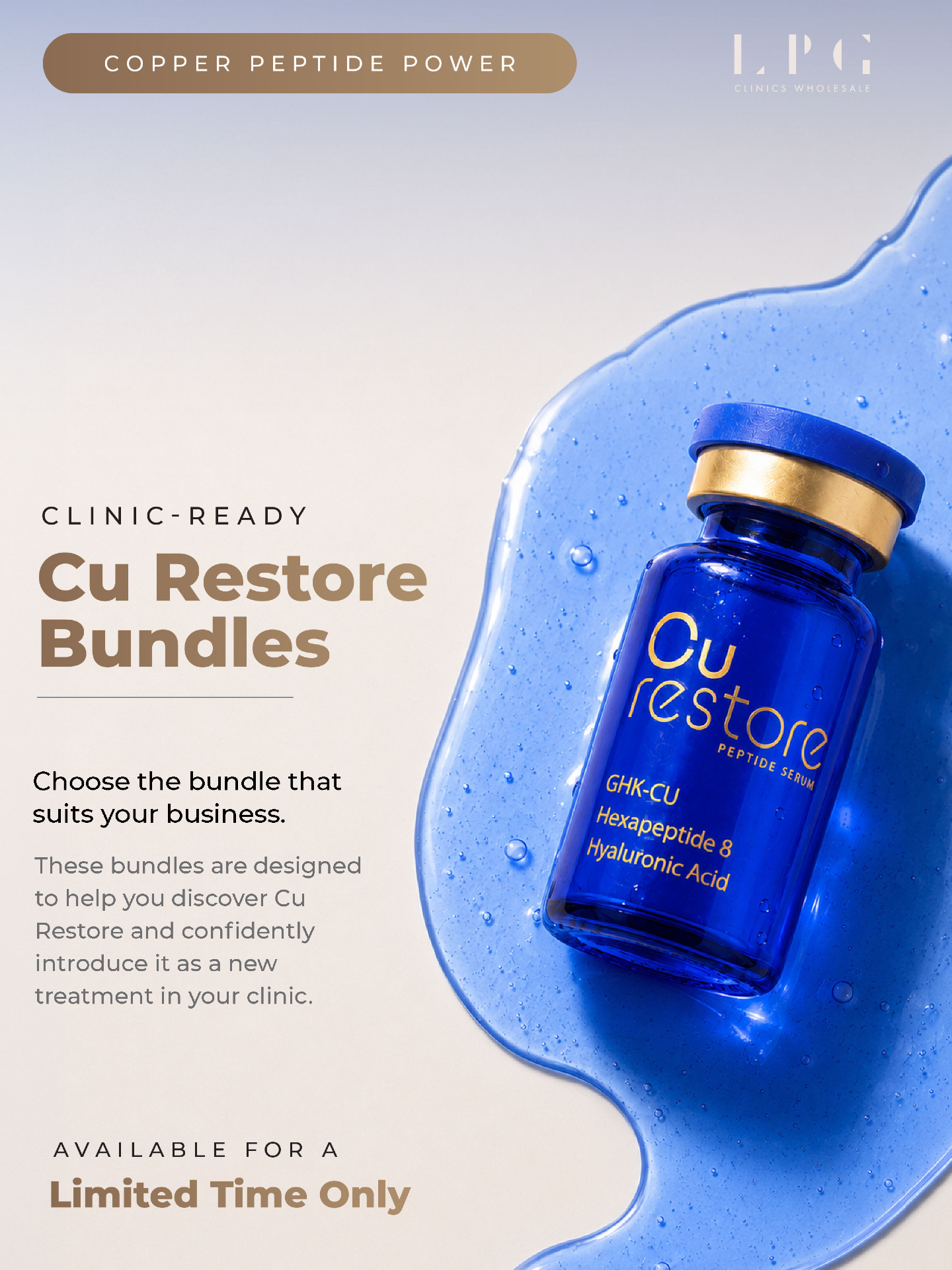 LPG Clinics Wholesale Facebook ad: LIMITED TIME bundles are here for new Cu…