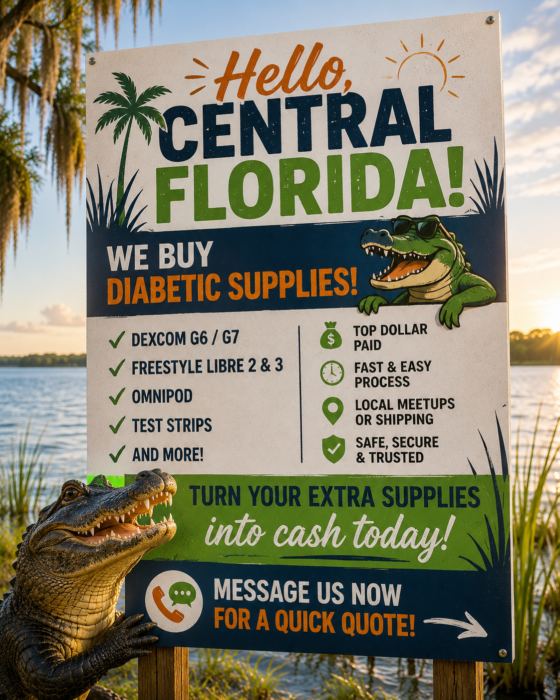 Test Strip Depot- Cash For Diabetic Supplies  Facebook ad