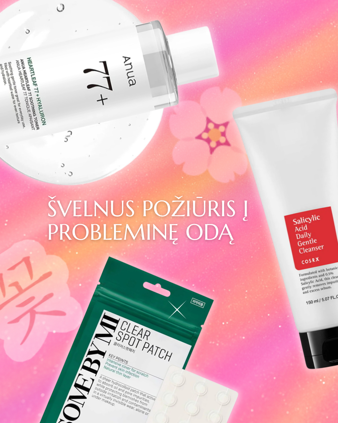 Asian Blossom korėjietiška kosmetika Facebook ad