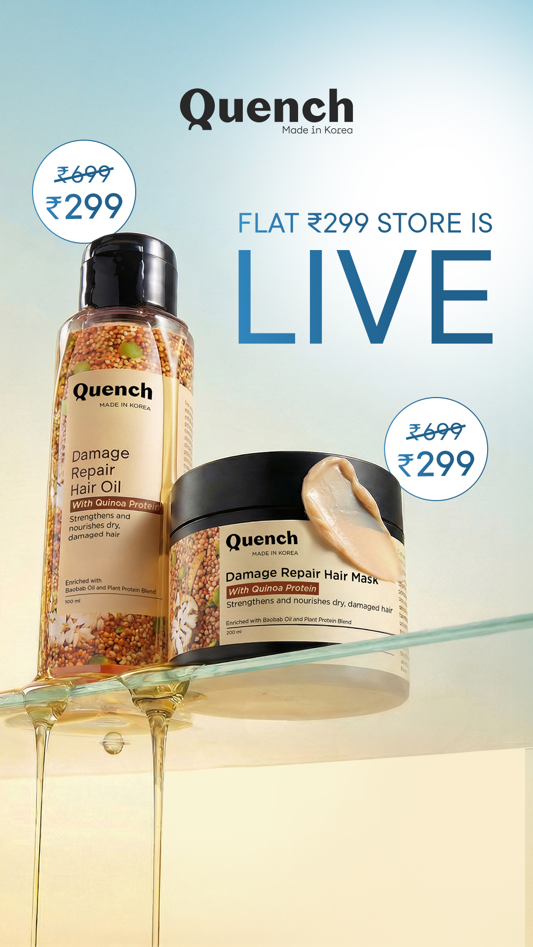 Quench Botanics Facebook ad